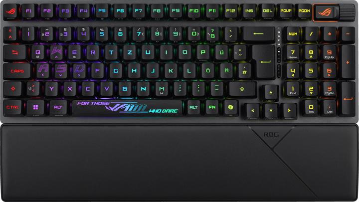 ASUS Tastatur ROG Strix Scope II 96 RX Wireless BLK (DE, Wireless, Cable)
