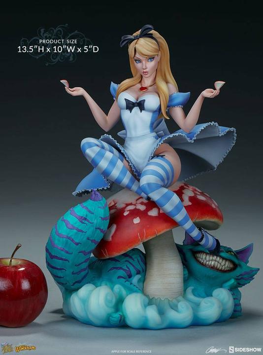 Actual product image Sideshow Fairytale Fantasies Collection "Alice in Wonderland" Statue