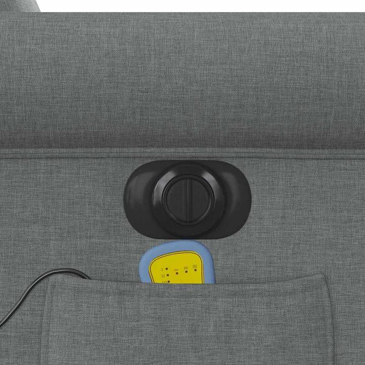 Immagine prodotto VidaXL Sedia da massaggio elettrica in tessuto grigio scuro