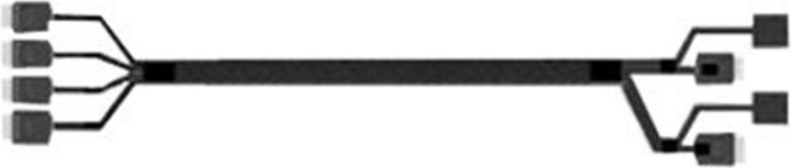 Actual product image Intel A2U4PSWCXCXK2 Cable Kit Oculink 2U 4 port Switch Card for Riser 1 or 2 to Middle Drive Bay