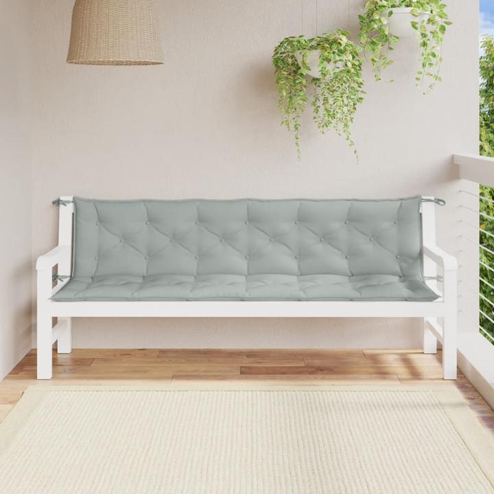 Image du produit VidaXL Coussins de banc de jardin 2 pcs. tissu (200 x 50 x 7 cm)