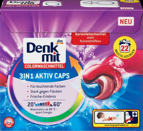 Actual product image dm Denkmit 3in1 Active Caps (22 Washing cycles, Caps)