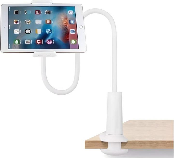 Awei uchwyt biurkowy X3 4"-10,5" biały /white długie ramię
