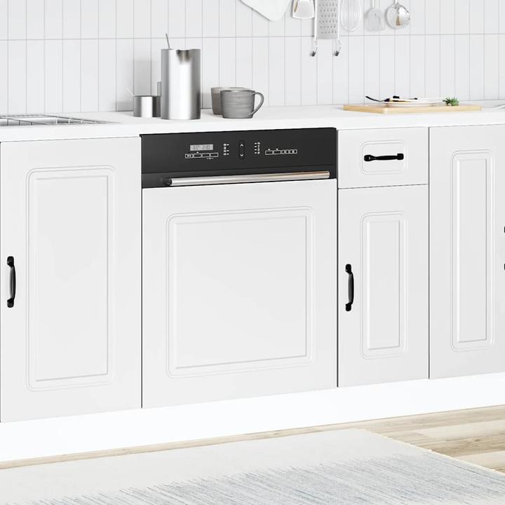 Image du produit VidaXL Cache pour lave-vaisselle Kalmar Blanc 60x1,5x67 cm Bois composite