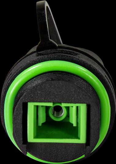 Actual product image LogiLink Waterproof SC-Simplex connector with cable sleeve and protective cap (Network coupling)
