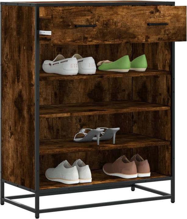 Image du produit VidaXL Armoire à chaussures Étagère à chaussures Rangement pour chaussures Chêne fumé