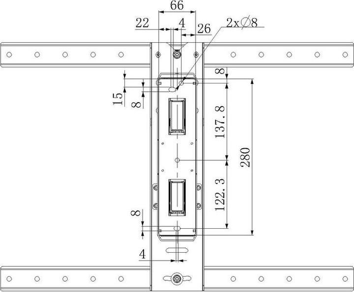 Produktbild Multibrackets M Vesa Flexarm Thin (Wand, 55", 30 kg)