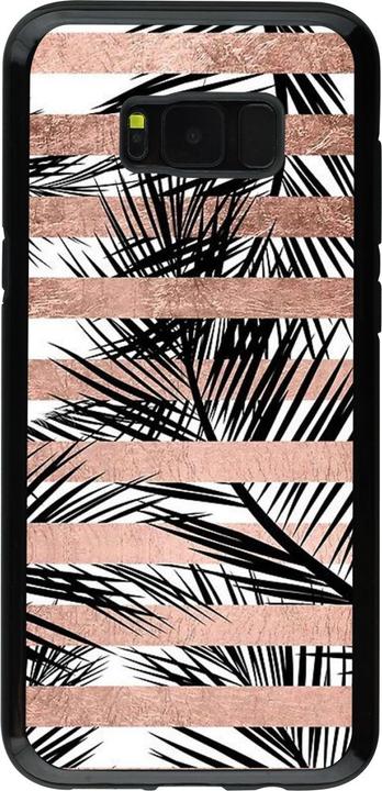 Actual product image PhoneLook Cover Hybrid Armor black Palm trees gold stripes (Samsung Galaxy S8+)
