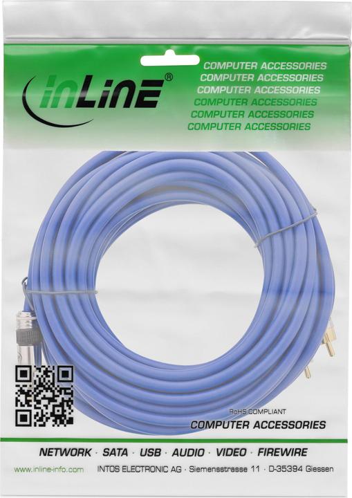 Immagine prodotto InLine Cinch - 3,5 mm (25 m, Connettore da 3,5 mm (AUX), Cinch)