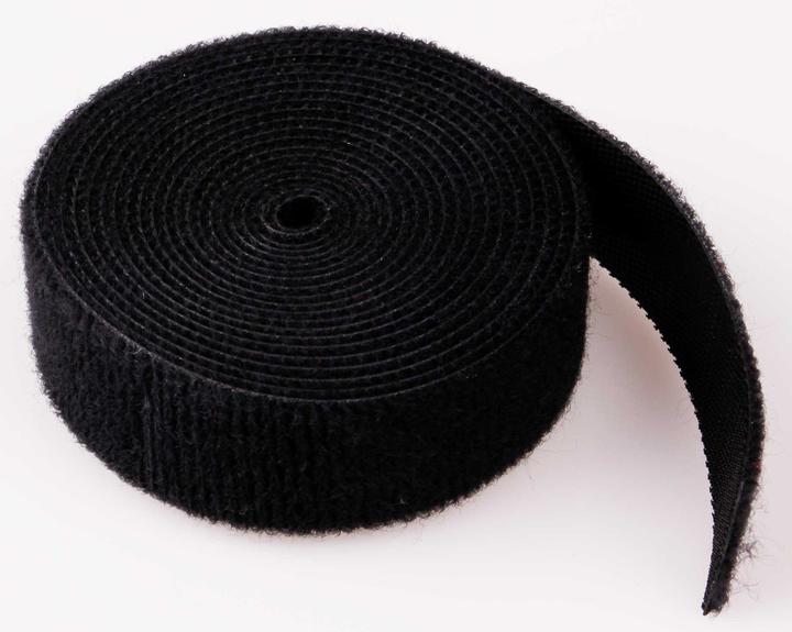 Produktbild Kuza Klettband schwarz Breite 20mm, 2 Meter nicht selbstklebend! (20 mm)
