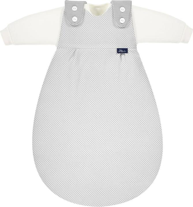 Alvi Schlafsäcke 2-tlg. Schlafsack Baby-Mäxchen - Dots - Grey