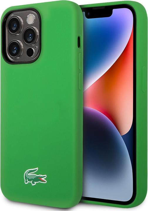 Actual product image Lacoste LCHMP15XSLON iPhone 15 Pro Max 6.7" zielony/green hardcase Silicone MagSafe (Apple iPhone 15 Pro Max)