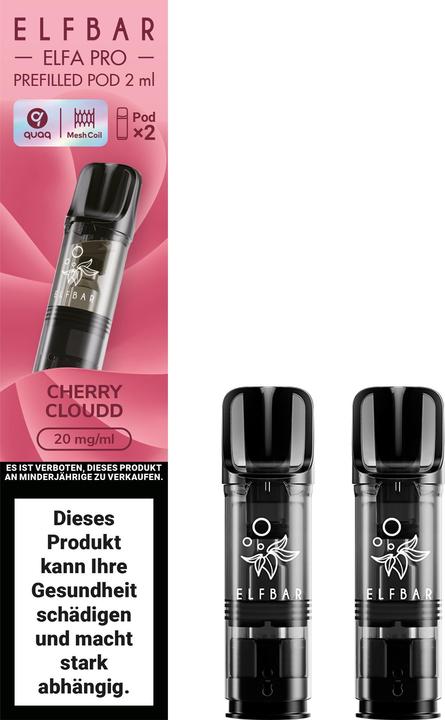 Image du produit Elfbar ELFA PRO 2x Pods Cherry Cloud (Cerise, Citron vert, Citron)