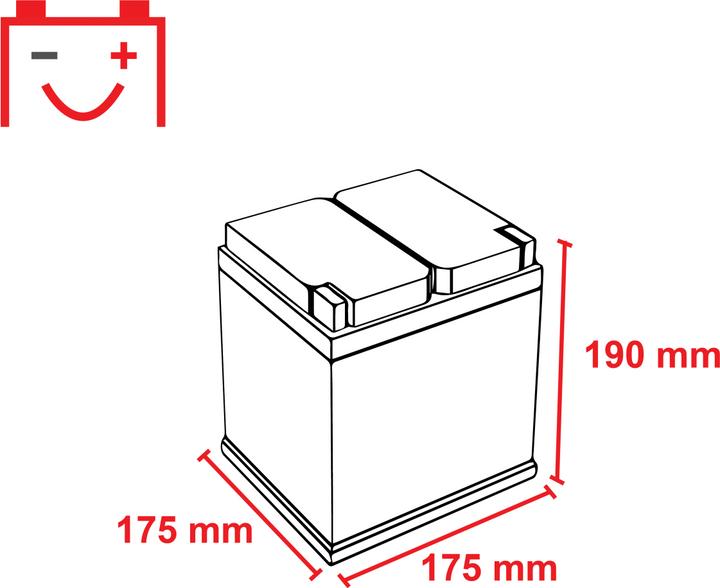 Actual product image Exide EB440 44Ah 440A (EN) 12V battery (12 V, 44 Ah, 400 A)