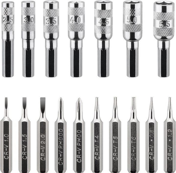 Image du produit Goobay 74006 Tournevis manuel Tournevis multi-embouts Tournevis de précision (Torx (TX))
