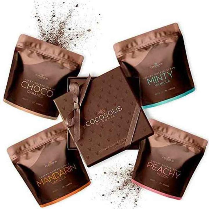 Image du produit Cocosolis Boîte à gommage de luxe au café (Gommage)