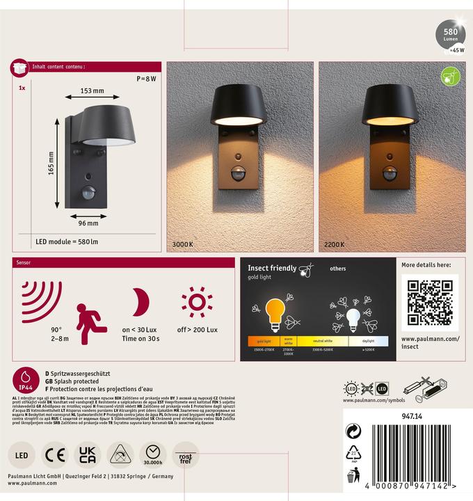 Produktbild Paulmann Capea (580 lm, IP44)