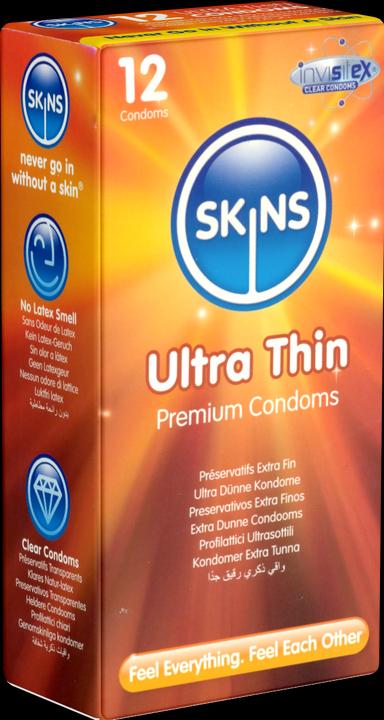 Produktbild Skins Ultra Thin» 12 ultra dünne Kondome aus kristallklarem Latex - ohne Latexgeruch (12 Stk.)