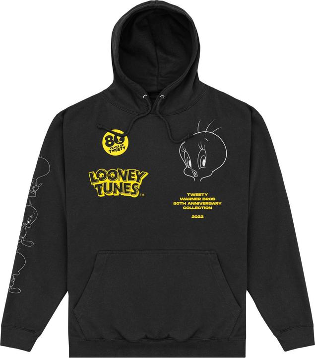 Actual product image Tweety Unisex Adult 80th Hoodie (XXL)
