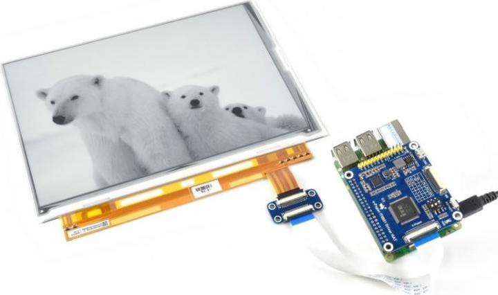 Produktbild WaveShare 1200x825 9.7inch Schwarz Weiss E-Ink Display Raspberry Pi HAT