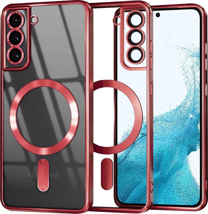 Produktbild Techsuit - Luxury Crystal MagSafe - Samsung Galaxy S22 5G - Red (Samsung Galaxy S22 5G)