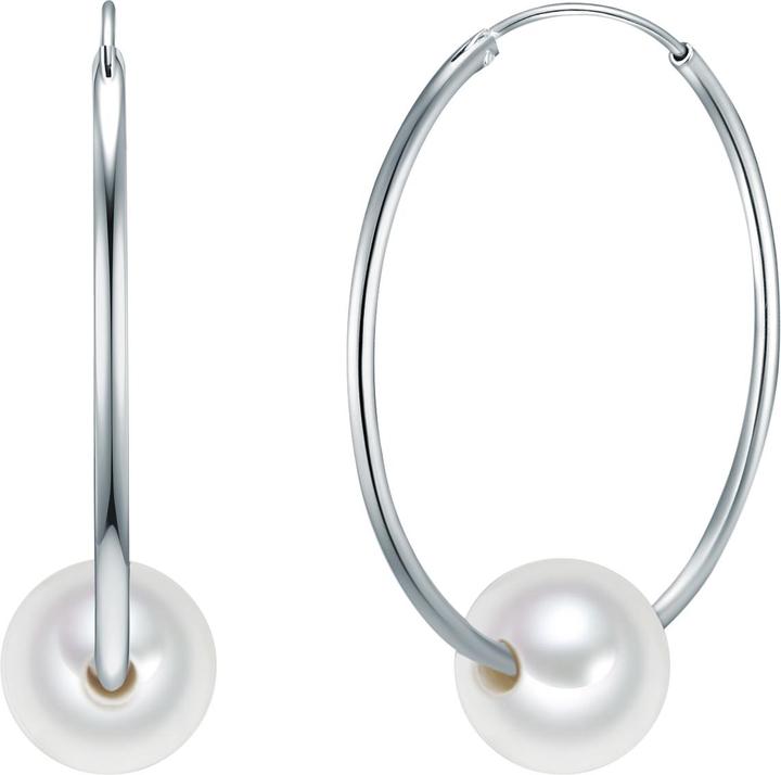 Valero Pearls Damen Sterling Silber Süsswasser-Zuchtperle silber - 28651 (Sterling Silber)
