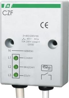 Produktbild F&R F&F Przekaźnik zaniku i asymetrii faz 10A 1Z 4sek 45V CZF
