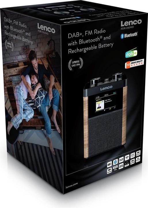 Actual product image Lenco PDR-060WD (FM, DAB+, Bluetooth)