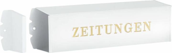 Produktbild Burg Wächter Zeitungsbox Metall BxHxT 425/120/110 mm eckig weiss