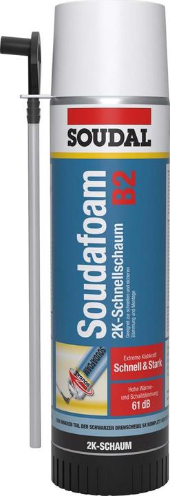 Produktbild Soudal 2K-TÃ¼rzargenschaum SOUDAFOAM 400 ml B2 grÃ¼n m.Einw.-Handsch.Dose (400 ml)
