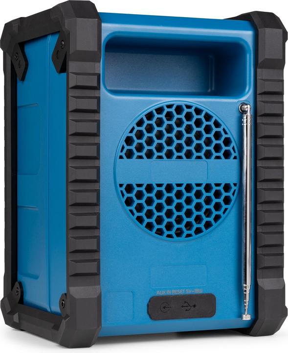 Produktbild Audizio Baustellenradio Temi Blau, Radio Tuner: FM, DAB+ (FM, DAB+, Bluetooth)