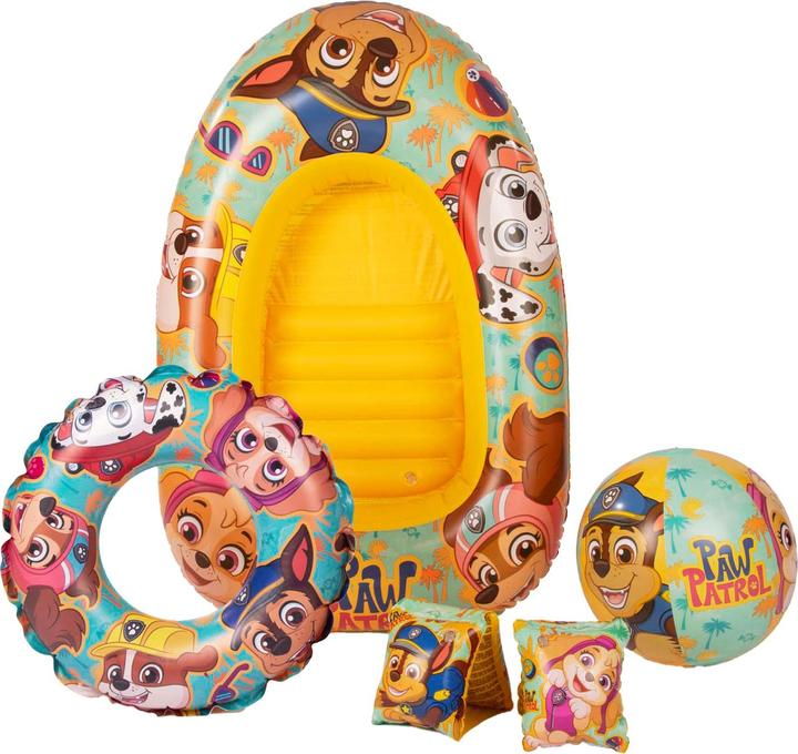 Actual product image Sambro PAW Patrol swimming set with boat, 5-piece.