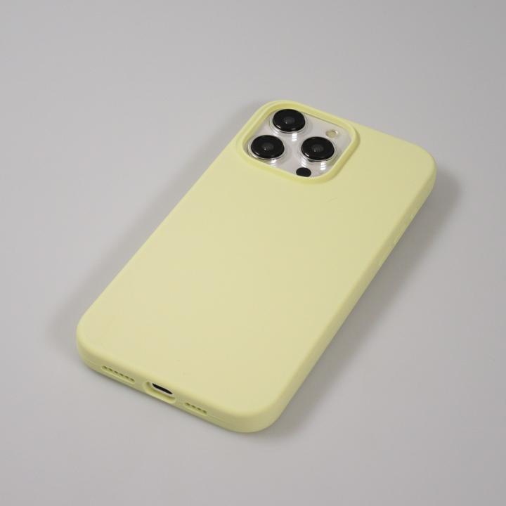 Actual product image PhoneLook Soft Touch pastel yellow cover (Apple iPhone 15 Pro)