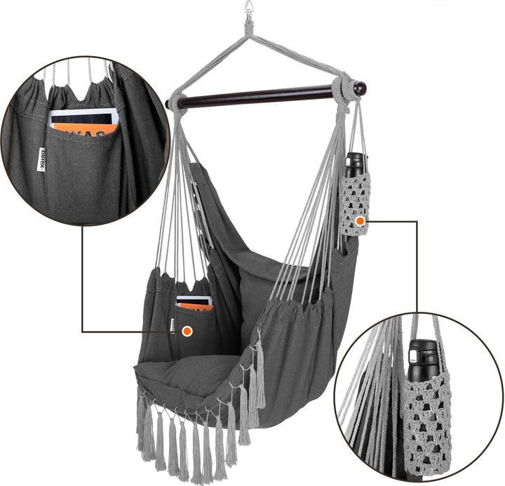 Image du produit Detex Sedia sospesa con 2 cuscini (150 kg)