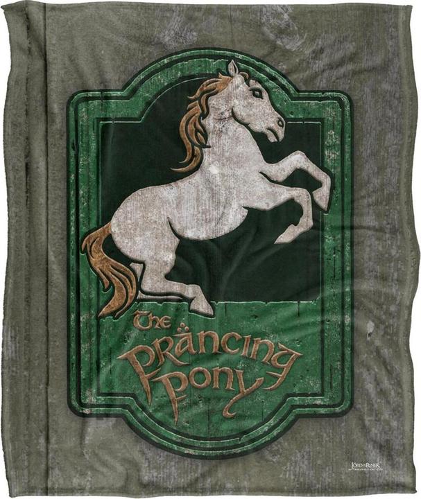 Produktbild Lord of the rings Decke Prancing Pony Schild (152 x 127 cm)
