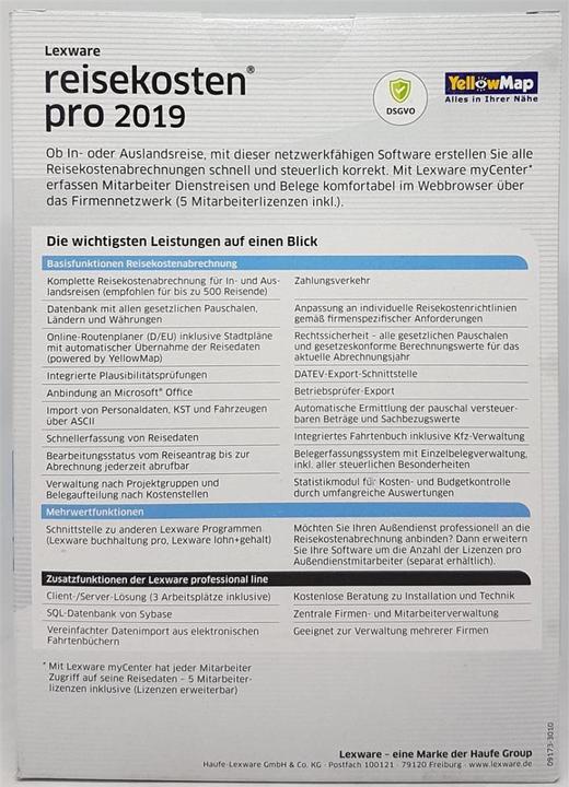 Actual product image Lexware Reisekosten Pro 2019