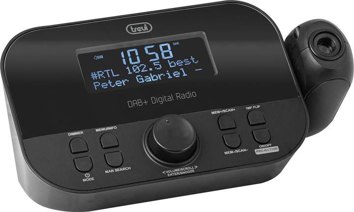 Produktbild Trevi RC 85D8 DAB Digitaler Wecker Schwarz