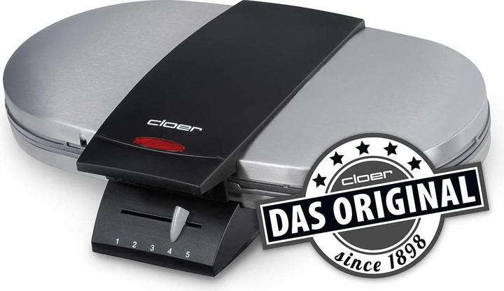 Produktbild Cloer 1329 Doppelwaffeleisen, Edelstahl