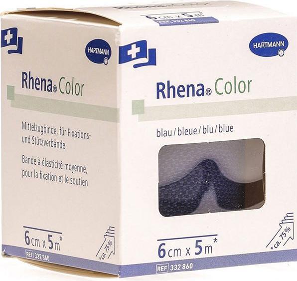 Rhena Color Elastische Binden 6cmx5m blau
