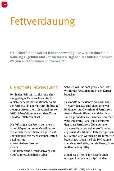 Immagine prodotto Fettarm kochen & backen (Tedesco, Tanja Knödler, Werner O. Richter, 2023)