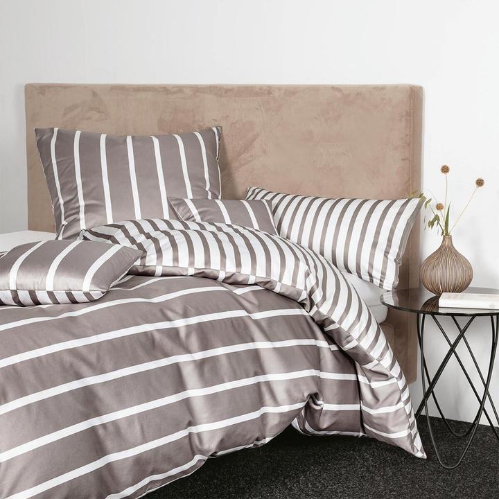 Produktbild Janine Mako-Satin Bettwäsche modern classic (Kopfkissenbezug, 80x80 cm)