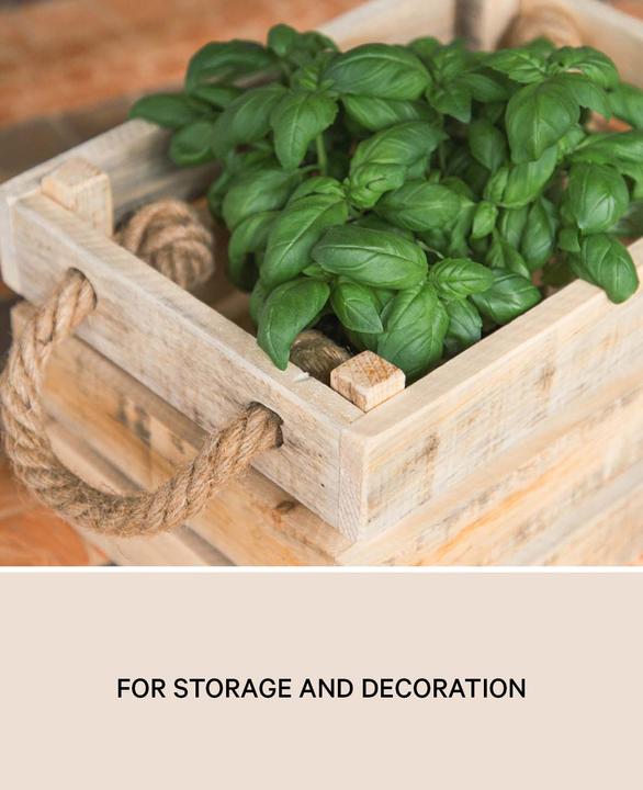 Actual product image Esmée Wooden box for storage or decoration (30 x 22 x 18 cm)