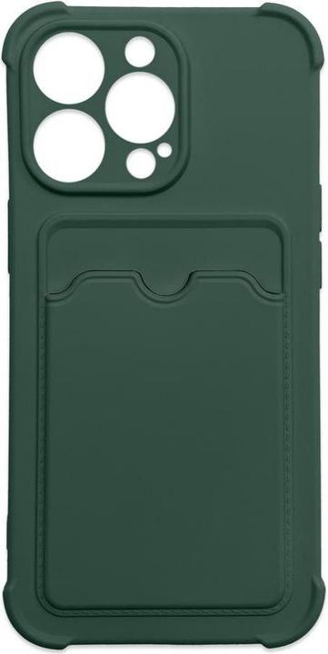 Immagine prodotto Hurtel Custodia Armor Custodia Pouch Cover per iPhone 12 Pro Card Wallet Silicone Air Bag Armor Verde (Apple iPhone 12 Pro)
