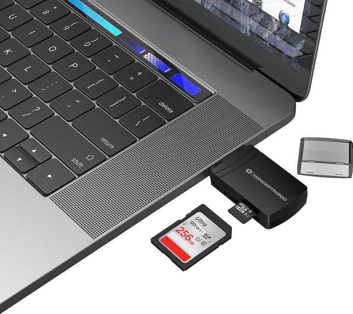 Produktbild Conceptronic Card Reader USB-A -> Micro SD/TF 4.0 schwarz