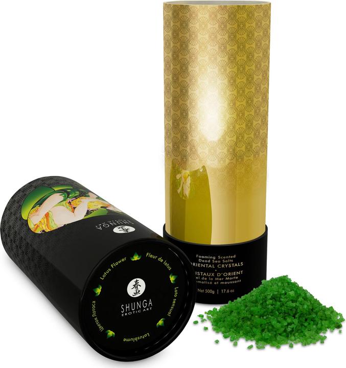 Actual product image Shunga Oriental Crystals Bath Salts Lotus Flower 500 gram (Bath pearls)