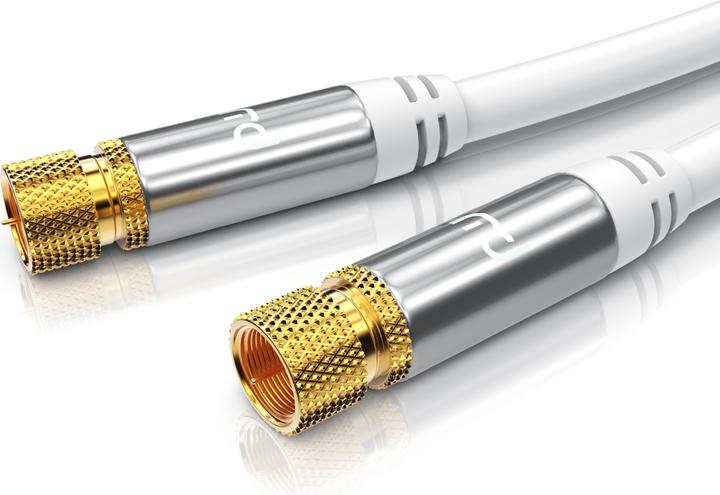 Produktbild Primewire SAT Kabel HDTV - Premium SAT Koaxialkabel - TV HDTV Radio DVB-T DVB-C DVB-S DVB-S2, 4 Fach Schirmung (135 dB, SAT Kabel)