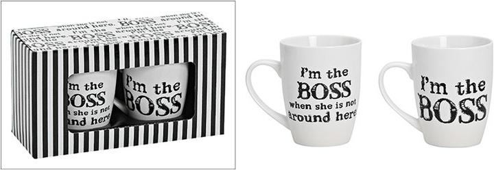 Produktbild G. Wurm Kaffeetasse 2er Set, Boss, 250 ml, 2 Stück, Weiss (250 ml, 2 x)