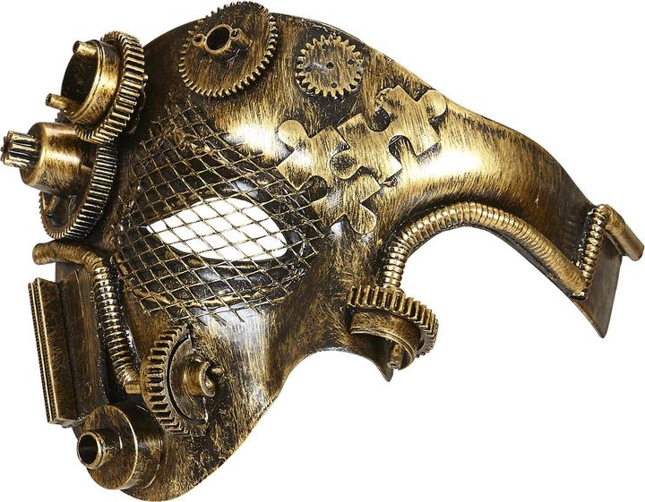 Produktbild Widmann Kupferfarbene Steampunk Halbmaske