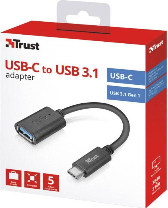 Immagine prodotto Trust Convertitore da USB-C a USB3.0 (0.09 m, USB 3.0)