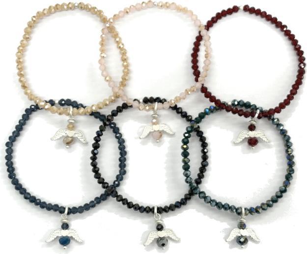 Actual product image Andreani Bracelet with genuine spot agate (8 cm, Stones)